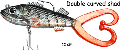 Double curved shad